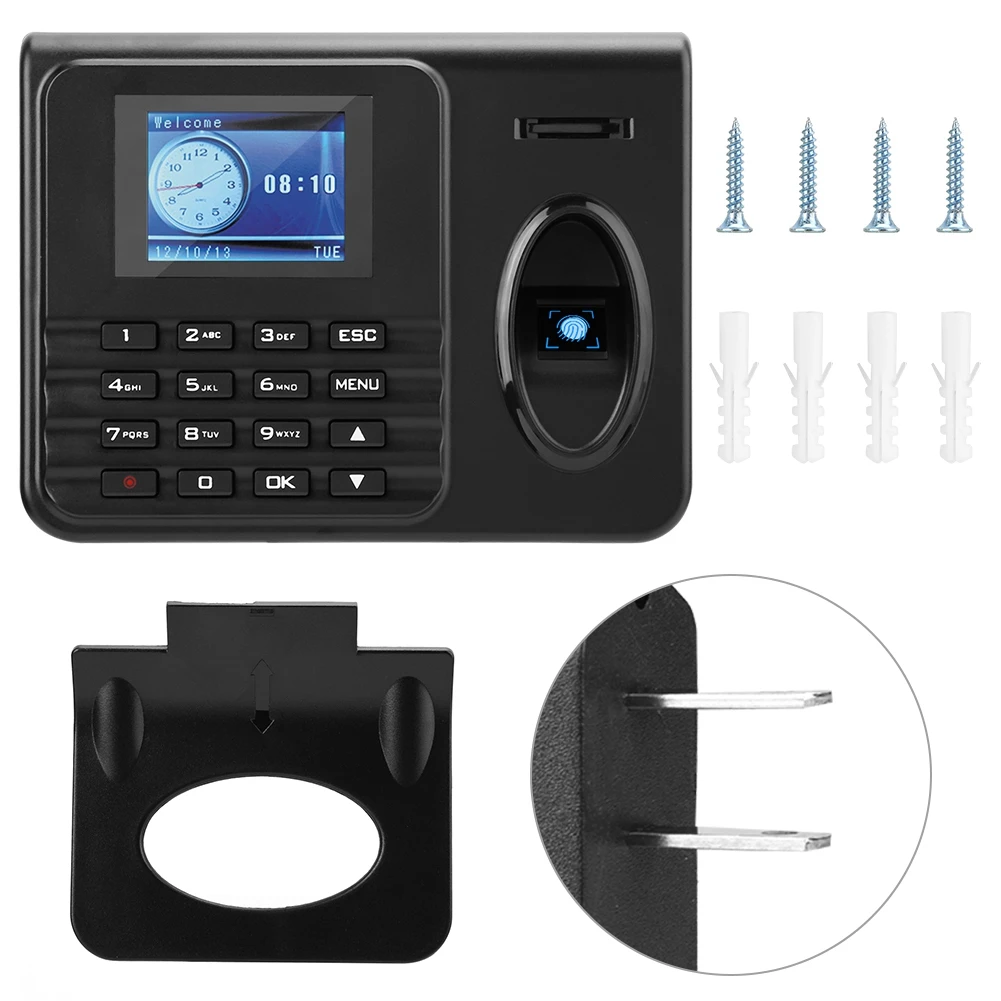 2.4inch Self-contained Fingerprint Password Attendance Machine Time Clock Recorder(US 110-240V) Time Time Time Time Time
2.4inch Self-contained Fingerprint Password Attendance Machine Time Clock Recorder(US 110-240V) Time Time Time Time Time