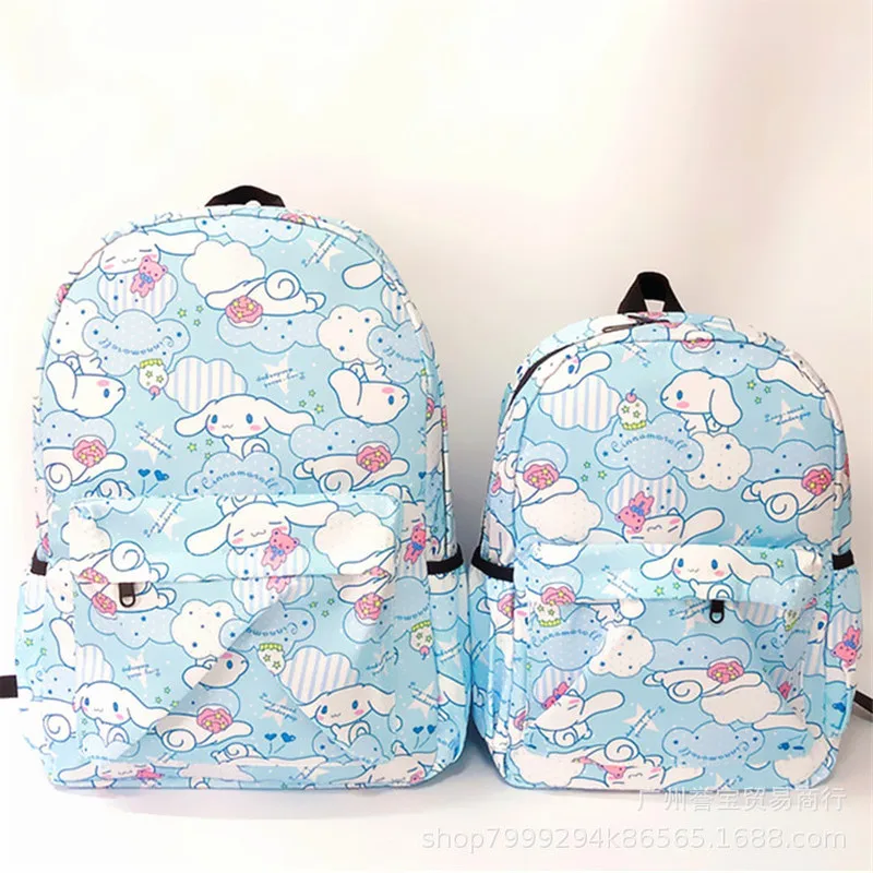 

НОВЫЙ Sanrio аниме My Melody Kuromi Cinnamoroll рюкзак, Студенческая сумка родитель-ребенок легкий брезентовый Рюкзак для детей Kawaii T