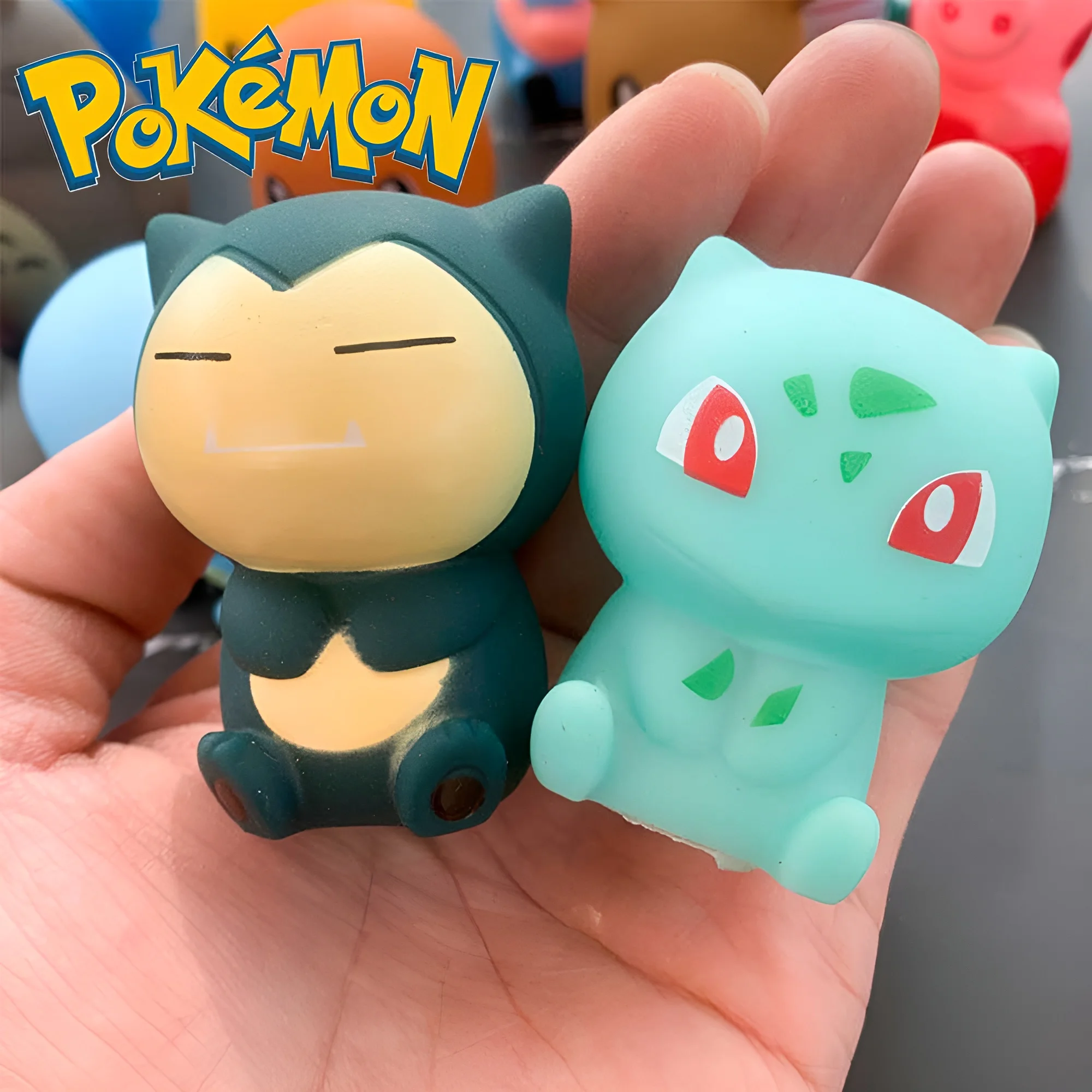 Pokemon Anime Pikachu Bulbasaur Charmander Squirtle Eevee Snorlax Cartoon Figures Vocal Bath Toy for Kids Baby Bathroom Toys
Pokemon Anime Pikachu Bulbasaur Charmander Squirtle Eevee Snorlax Cartoon Figures Vocal Bath Toy for Kids Baby Bathroom Toys