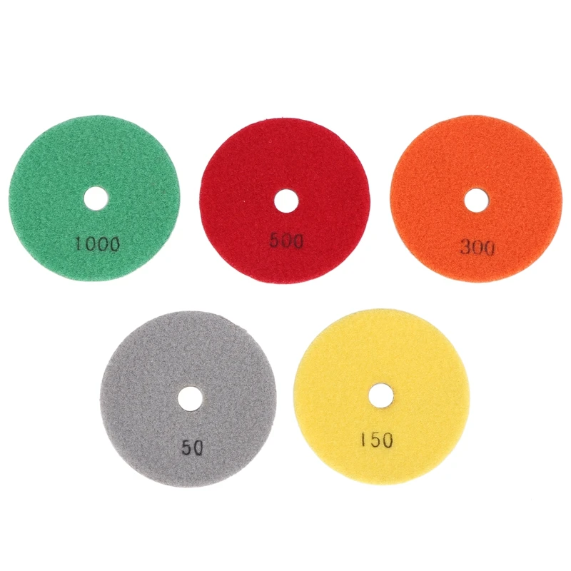 HOT SALE 5Pcs 4 Inch Diamond Polishing Pads 100Mm Flexible Wet Concrete Floor Polishing Pad For Granite Marble Grinding Disc
HOT SALE 5Pcs 4 Inch Diamond Polishing Pads 100Mm Flexible Wet Concrete Floor Polishing Pad For Granite Marble Grinding Disc