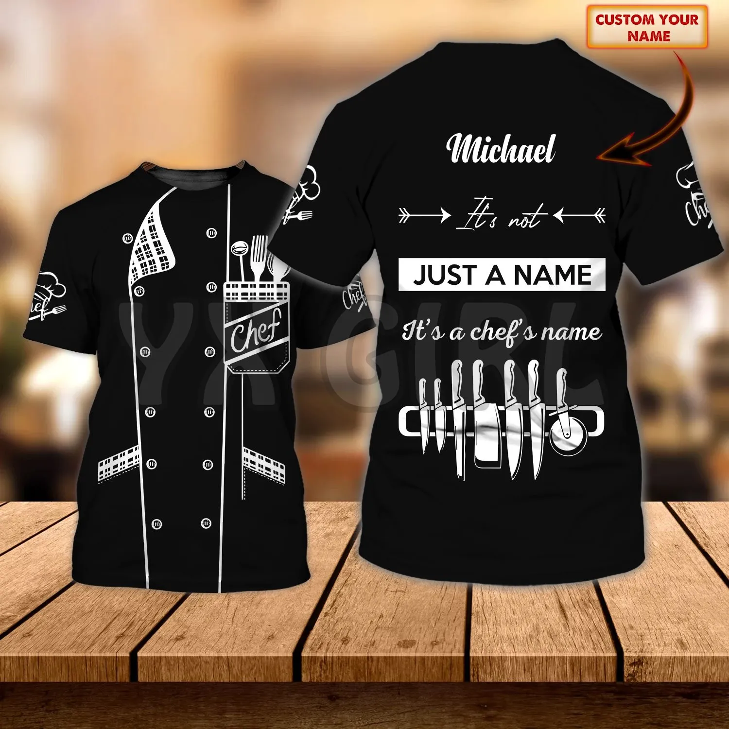 2022 Summer Fashion Men For Women t shirt Chef Custom You Name Black 3D All Over Printed T Shirts Tee Tops shirts Unisex Tshirt
2022 Summer Fashion Men For Women t shirt Chef Custom You Name Black 3D All Over Printed T Shirts Tee Tops shirts Unisex Tshirt