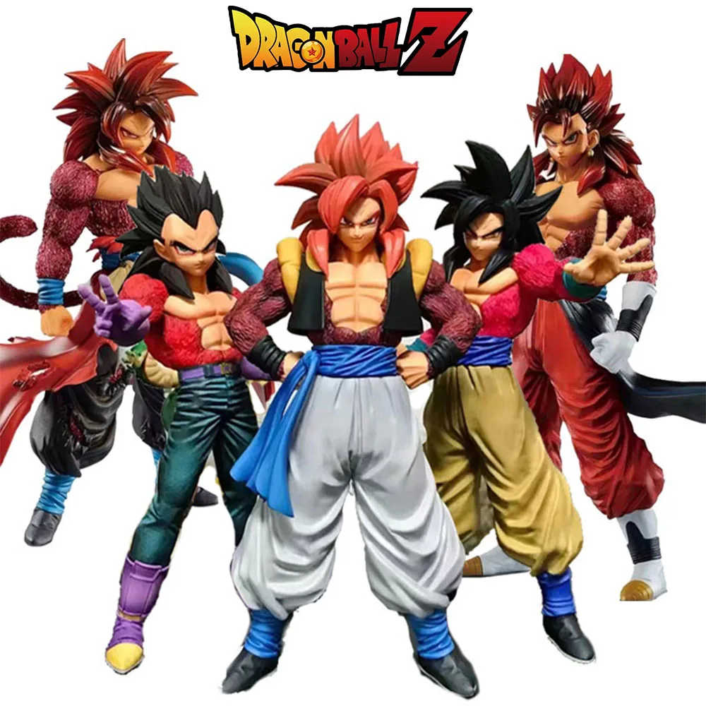 

27.5CM Anime Dragon Ball Figure SSJ4 Gogeta Super Saiyan Son Goku Vegeta Action Figurine PVC Collection Model Toys Statue Gifts