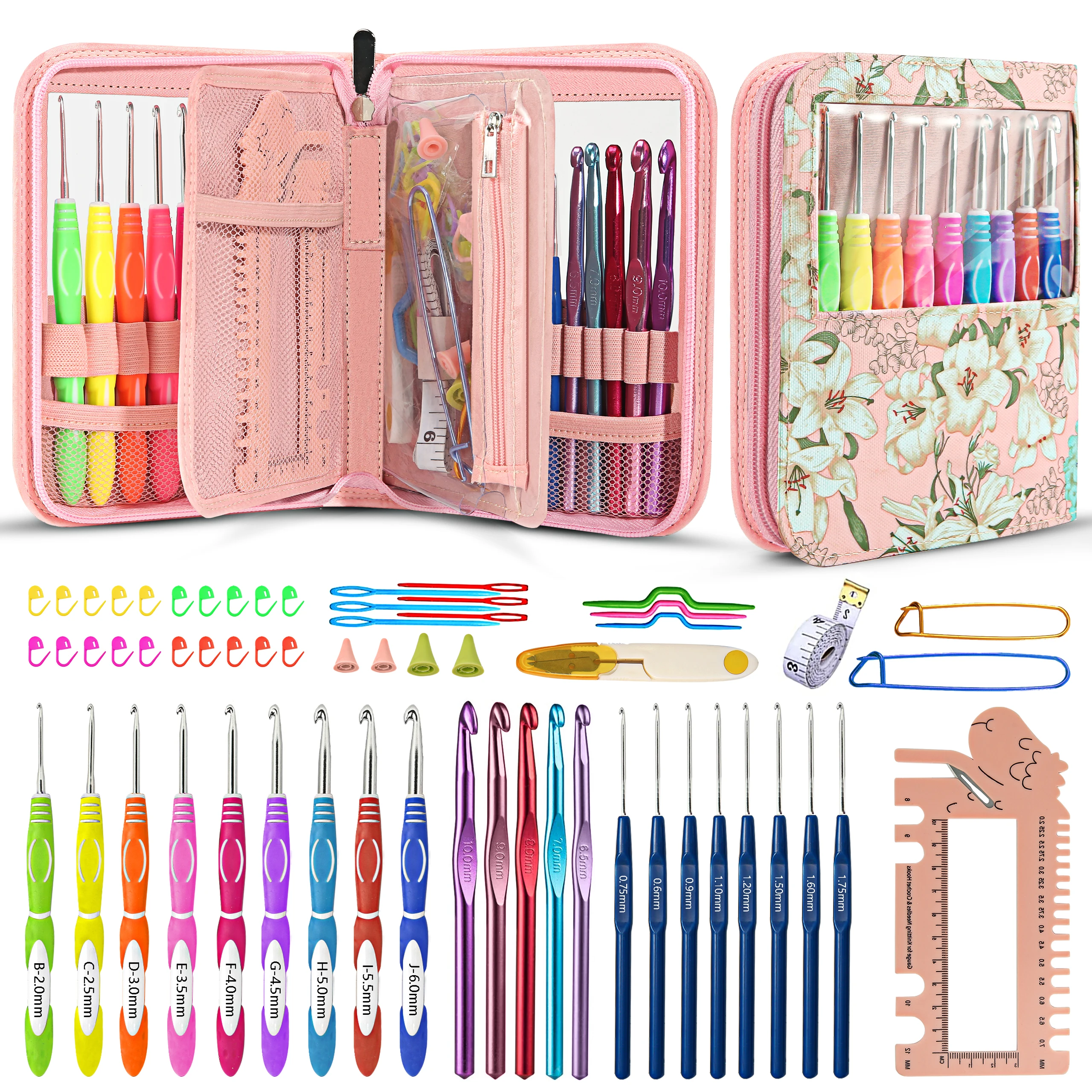 Categories of Knitting Needle Sets, Portable Crochet Storage Bags,Knitting Sewing Tools, Knitting Accessories Set Beginner Gifts
Categories of Knitting Needle Sets, Portable Crochet Storage Bags,Knitting Sewing Tools, Knitting Accessories Set Beginner Gifts