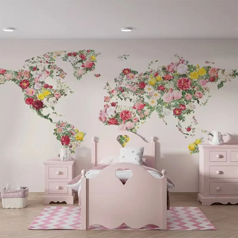 Bacal Colorful Abstract Vintage Flower Wallpaper 3d World Map Mural Wall Paper for Wedding Room 3d Floral Stickers Background
Bacal Colorful Abstract Vintage Flower Wallpaper 3d World Map Mural Wall Paper for Wedding Room 3d Floral Stickers Background