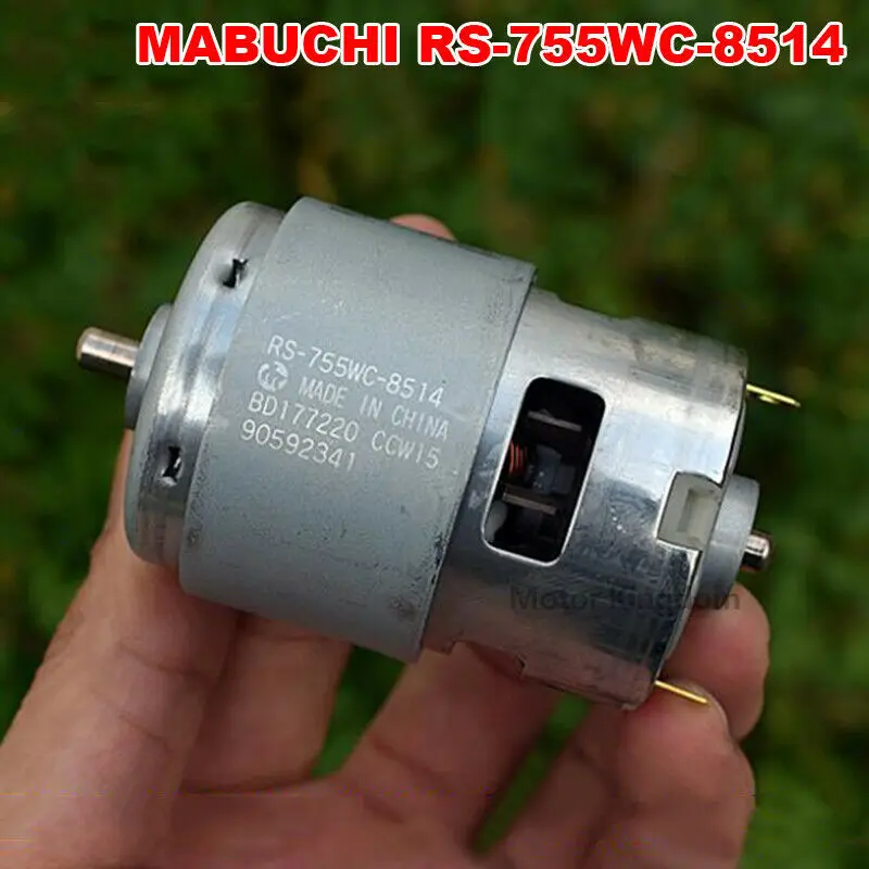 MABUCHI RS-755WC-8514 DC 12V 14.4V 18800RPM High Speed Large Torque Electric Drill Garden Tools Motor
MABUCHI RS-755WC-8514 DC 12V 14.4V 18800RPM High Speed Large Torque Electric Drill Garden Tools Motor
