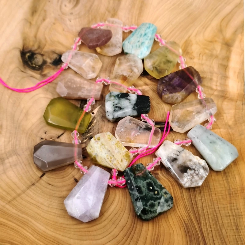 Natural Crystal Loose Stone Beads Strand Faceted Cut Real Amazonite Clear Quartz Spacer for DIY Jewelry Making Bracelet Necklace
Natural Crystal Loose Stone Beads Strand Faceted Cut Real Amazonite Clear Quartz Spacer for DIY Jewelry Making Bracelet Necklace