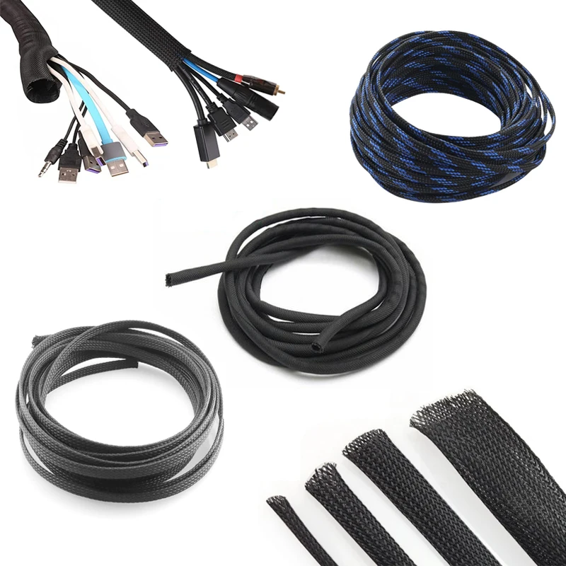 1/5/10M High Density PET Expandable Braided Sleeve 1 2 3 4 6 8 10 12 13mm Wire Cable Insulated Protection DIY
1/5/10M High Density PET Expandable Braided Sleeve 1 2 3 4 6 8 10 12 13mm Wire Cable Insulated Protection DIY
