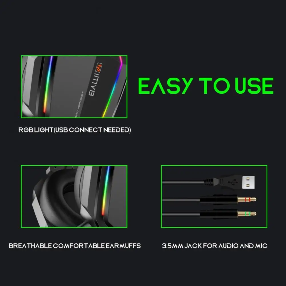 Шумоподавление RGB подсветильник 3,5 мм USB игровой наушник без потерь с Mircophone компьютерные аксессуары
Шумоподавление RGB подсветильник 3,5 мм USB игровой наушник без потерь с Mircophone компьютерные аксессуары