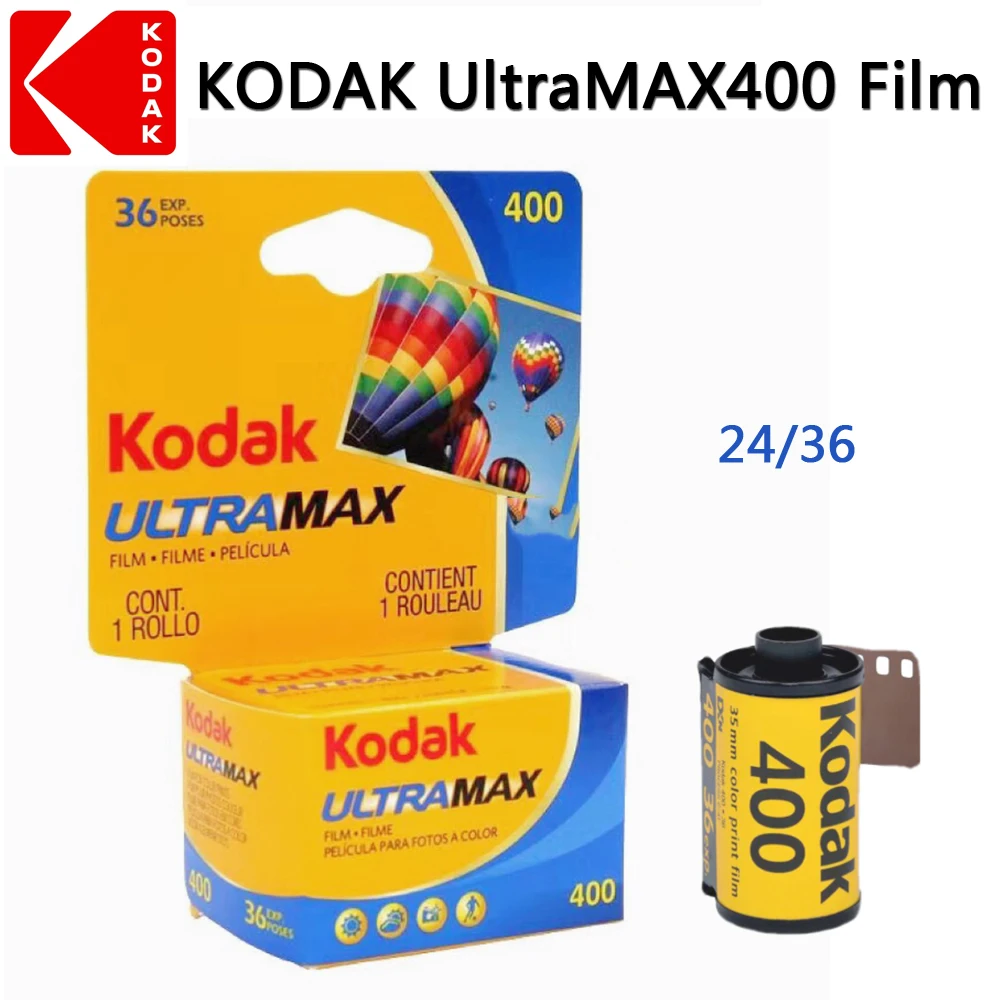 Kodak Film ULTRAMAX400 135 IOS400 36 Sheets Color Negative Film 24sheets Coulor Saturation High Light Sensitivity
Kodak Film ULTRAMAX400 135 IOS400 36 Sheets Color Negative Film 24sheets Coulor Saturation High Light Sensitivity
