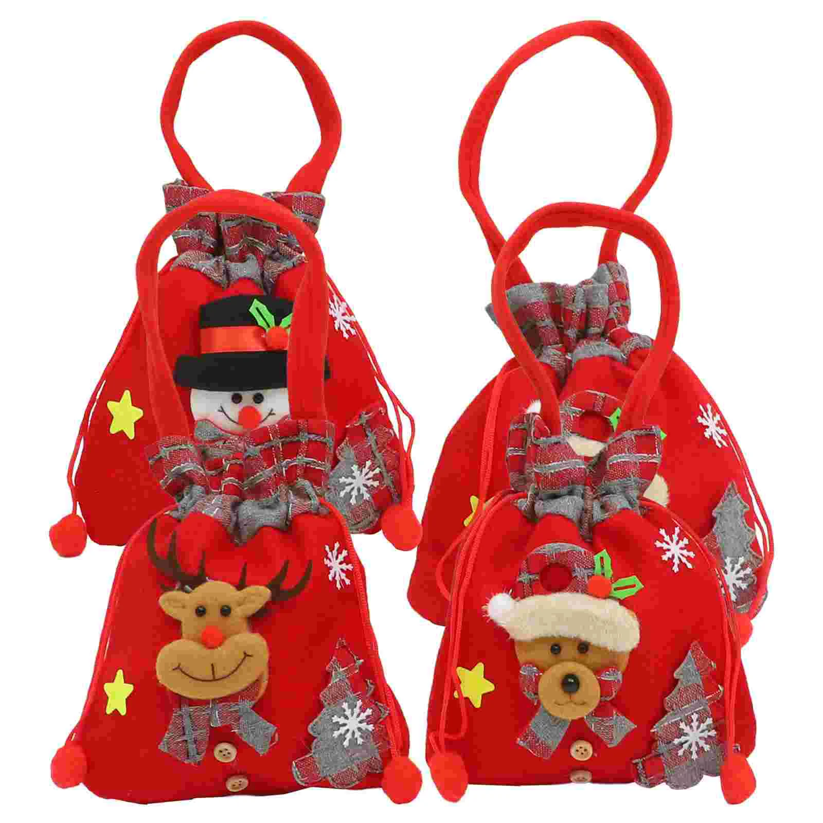 4 Pcs Xmas Gift Wrapping Bag Bags Decorative Drawstring Christmas Packing Packaging Decorate
4 Pcs Xmas Gift Wrapping Bag Bags Decorative Drawstring Christmas Packing Packaging Decorate