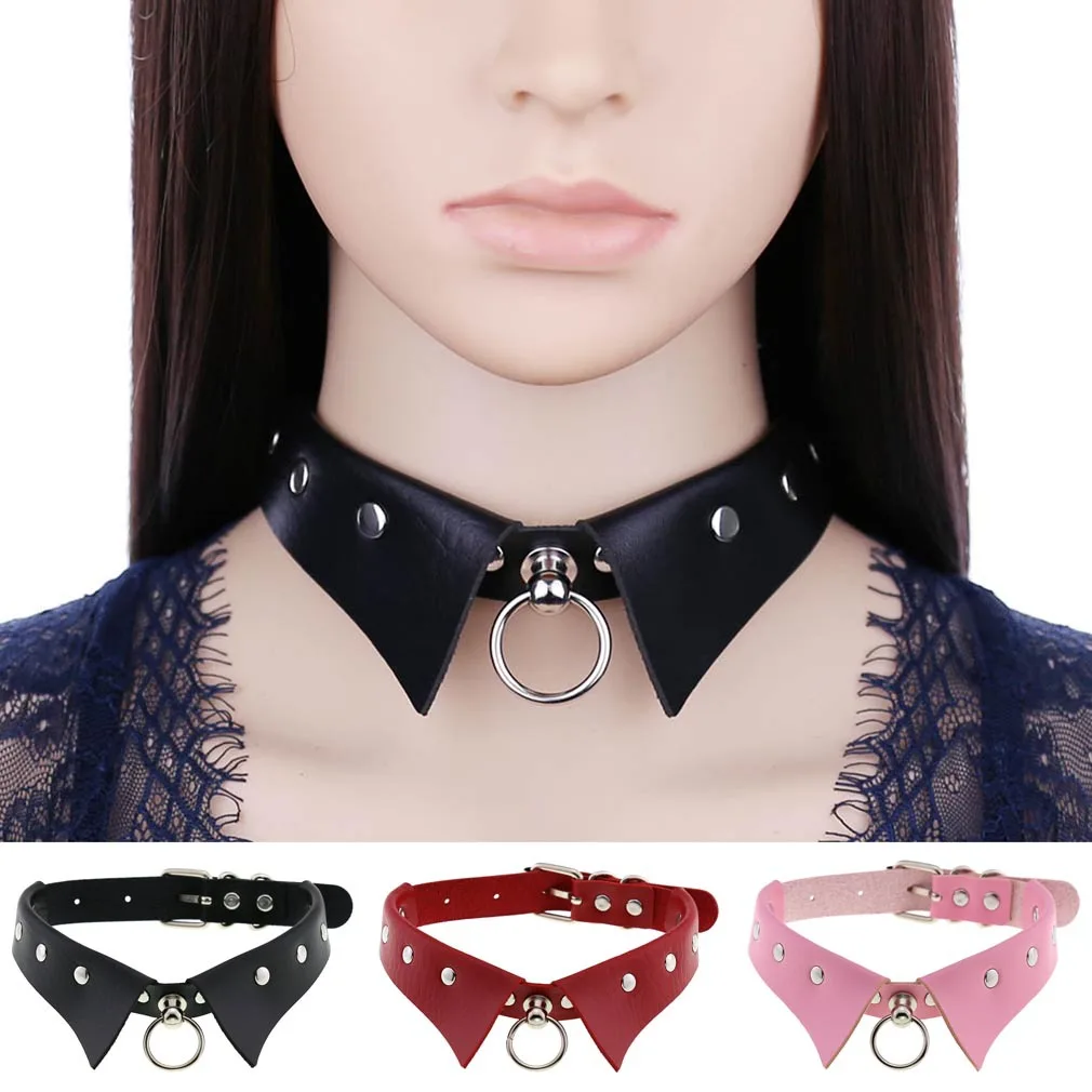 European and American New Personality Punk Gothic Leather Collar Collar Necklace Simple Fashion Ring Collarbone Necklace
European and American New Personality Punk Gothic Leather Collar Collar Necklace Simple Fashion Ring Collarbone Necklace