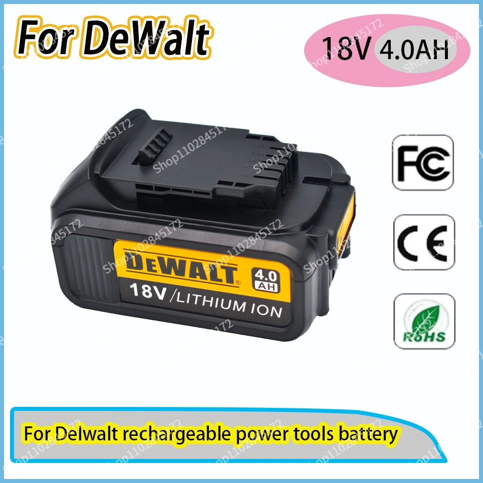 For DeWalt 18V 4000mAh Rechargeable Power Tools Battery with LED Li-ion Replacement DCB205 DCB204-2 DCB206
For DeWalt 18V 4000mAh Rechargeable Power Tools Battery with LED Li-ion Replacement DCB205 DCB204-2 DCB206