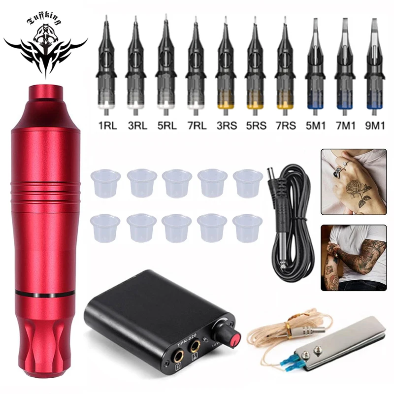 Professional Tattoo Machine Set Rotary Gun Tattoo Pen Needles Set Permanent Makeup Machine Accessories Strong Quiet Motor Supply
Professional Tattoo Machine Set Rotary Gun Tattoo Pen Needles Set Permanent Makeup Machine Accessories Strong Quiet Motor Supply