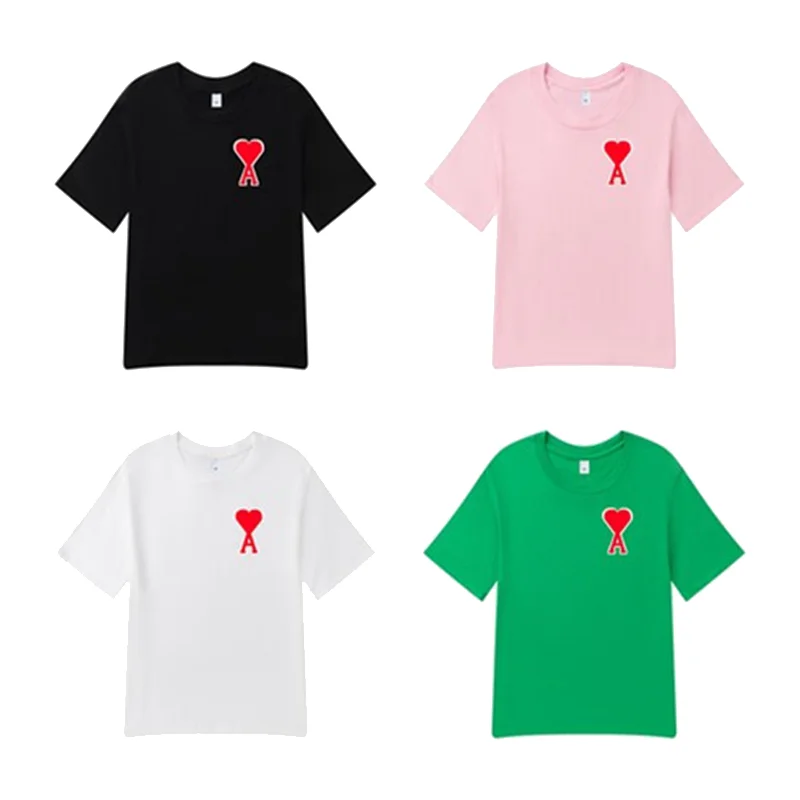 2022 Ami New Small Letter Printing Street Fashion Loose Versatile Cotton Round Collar Summer Men's Short Sleeve T-shirt
2022 Ami New Small Letter Printing Street Fashion Loose Versatile Cotton Round Collar Summer Men's Short Sleeve T-shirt