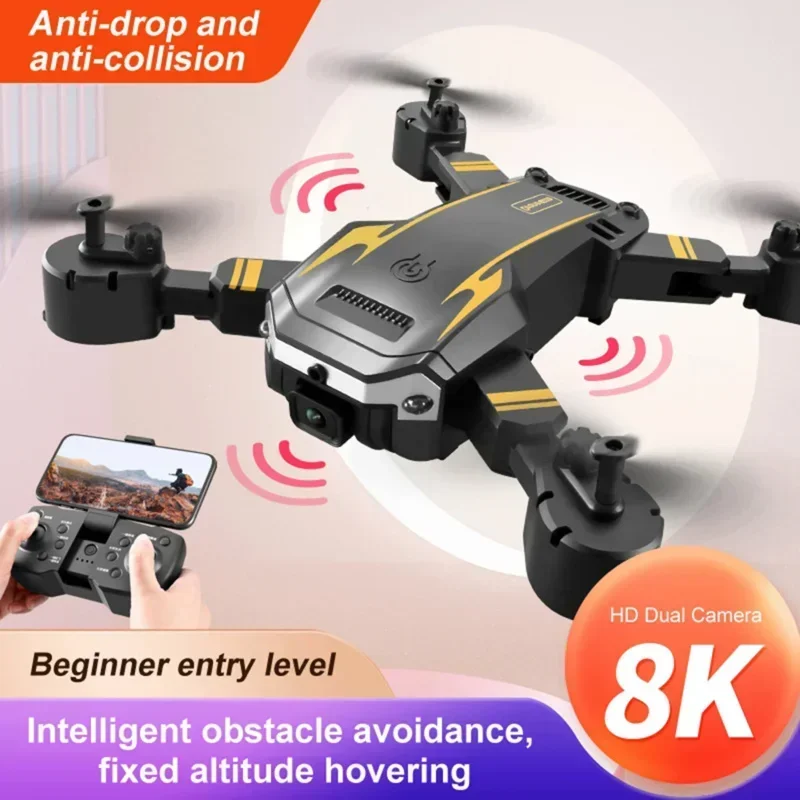 HJ 4K Profesional 8K HD Dual-Camera GPS Obstacle Avoidance Aerial Photography Foldable Quadcopter Drones Original G6 DroneToy
HJ 4K Profesional 8K HD Dual-Camera GPS Obstacle Avoidance Aerial Photography Foldable Quadcopter Drones Original G6 DroneToy