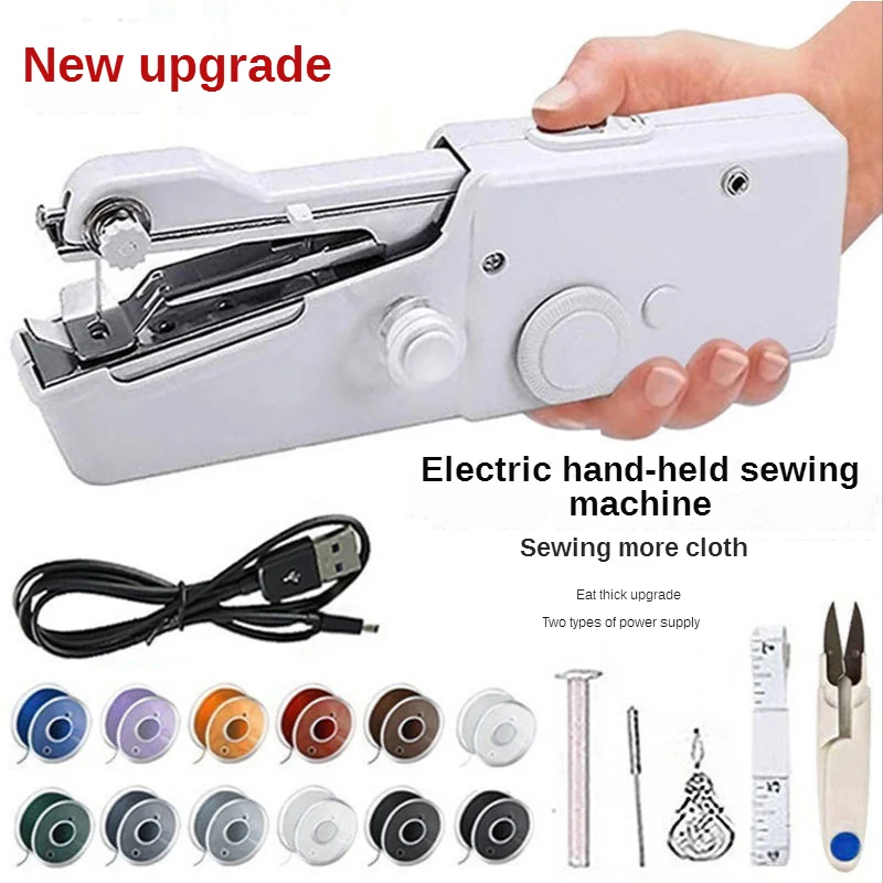 Upgraded Portable Handheld Electric Sewing Machine Multifunctional Home Mini Sewing Machine Wedding Dress Sewing Accessories
Upgraded Portable Handheld Electric Sewing Machine Multifunctional Home Mini Sewing Machine Wedding Dress Sewing Accessories