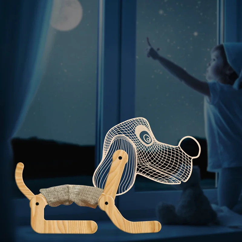 Led Night Light Bedside Lamp Animal Shape Science Fiction Novel Electronic Products Solid Wood Table Lamp
Led Night Light Bedside Lamp Animal Shape Science Fiction Novel Electronic Products Solid Wood Table Lamp