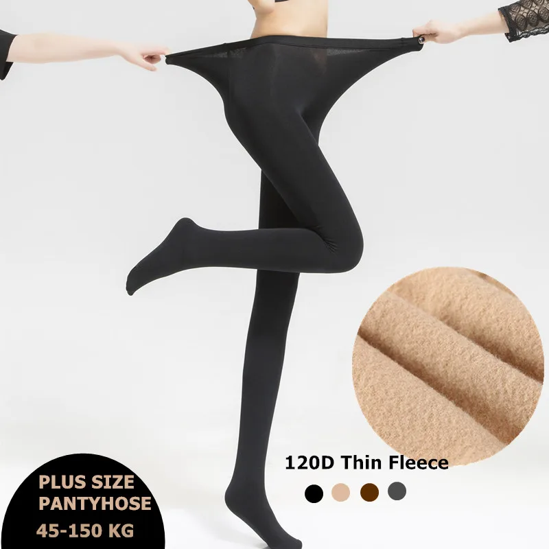Plus Size Sexy Women Tights 120D Warm Winter Fleece Pantyhose Female High Waist Stretchy Opaque Footed Tights for Autumn Spring
Plus Size Sexy Women Tights 120D Warm Winter Fleece Pantyhose Female High Waist Stretchy Opaque Footed Tights for Autumn Spring