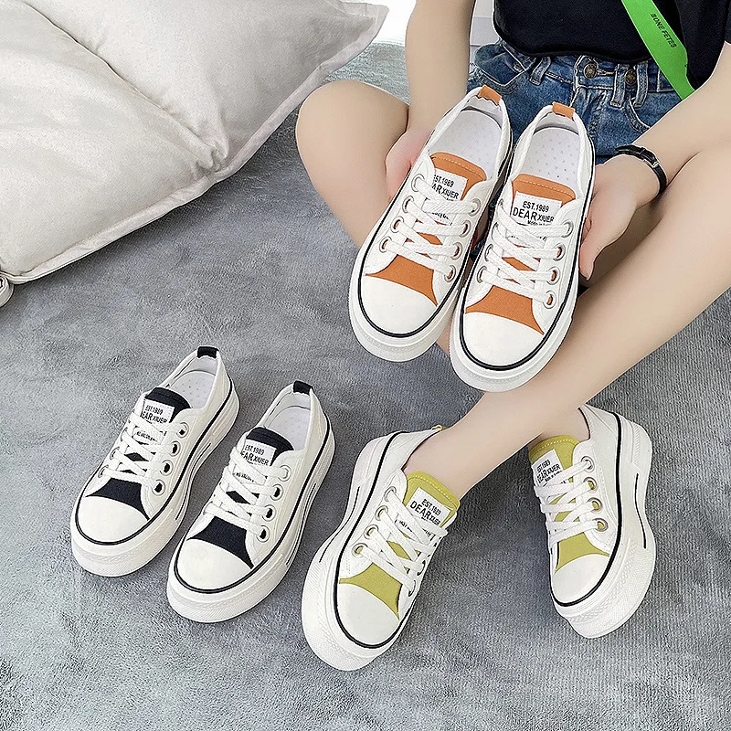 Canvas Small White Shoes Women's Shoes Autumn 2022 Thick Soled Color Contrast Light Canvas Student Leisure Sports Shoes
Canvas Small White Shoes Women's Shoes Autumn 2022 Thick Soled Color Contrast Light Canvas Student Leisure Sports Shoes