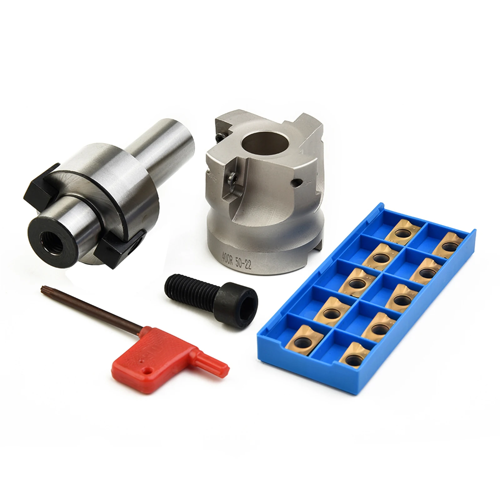 End Miller FMB22 Collet Holder BAP400R-50-22-4T Milling Cutter 1604APMT Inserts Kit Carbide 20mm Shank Diameter Holder
End Miller FMB22 Collet Holder BAP400R-50-22-4T Milling Cutter 1604APMT Inserts Kit Carbide 20mm Shank Diameter Holder