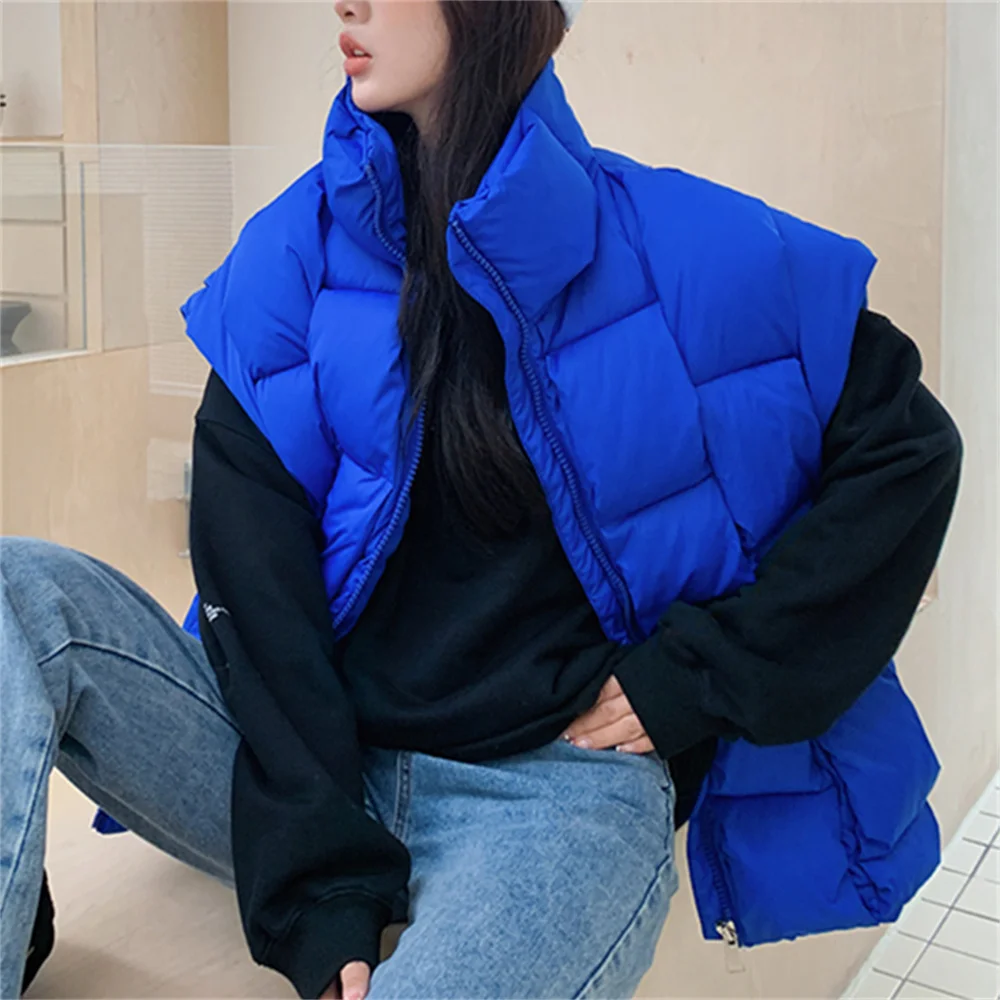 Alien Kitty 2022 Winter Warm Vest Coats Women Chic Normcore Casual Office Lady Slim Loose New Fashion Sleeveless Down Jackets
Alien Kitty 2022 Winter Warm Vest Coats Women Chic Normcore Casual Office Lady Slim Loose New Fashion Sleeveless Down Jackets