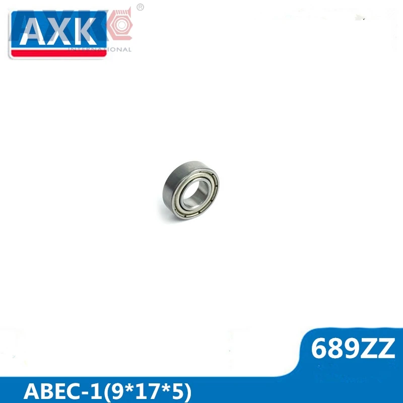 

AXK 689ZZ Bearing ABEC-1 10PCS 9x17x5 MM Miniature 689Z Ball Bearings 618/9ZZ 689 ZZ