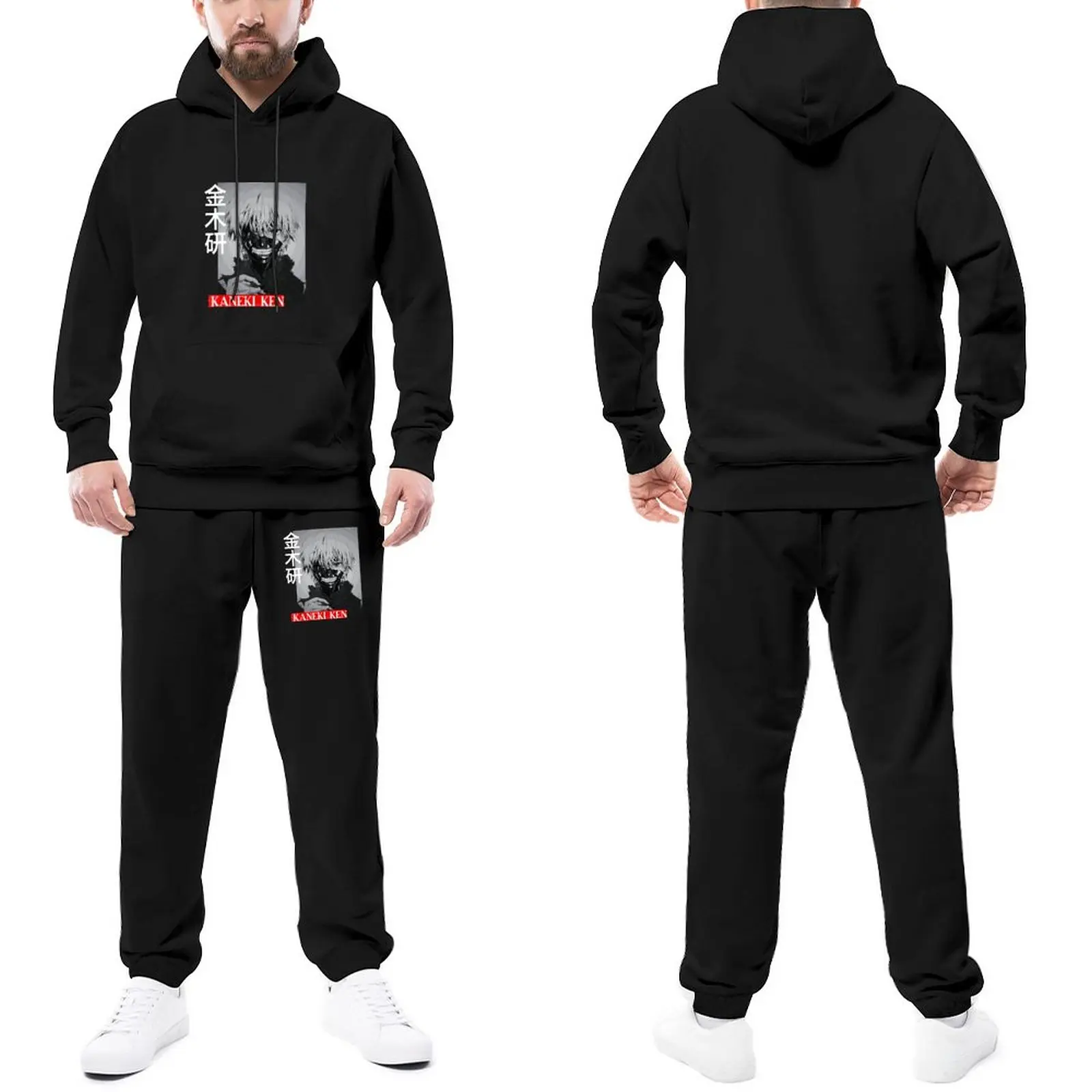 Tokyo Ghoul Kaneki Ken Smile Tracksuits Men Anime Hoody Sweatpant Set Two Piece Hip Hop Hooded Suits Day Trendy Jogging Suit
Tokyo Ghoul Kaneki Ken Smile Tracksuits Men Anime Hoody Sweatpant Set Two Piece Hip Hop Hooded Suits Day Trendy Jogging Suit