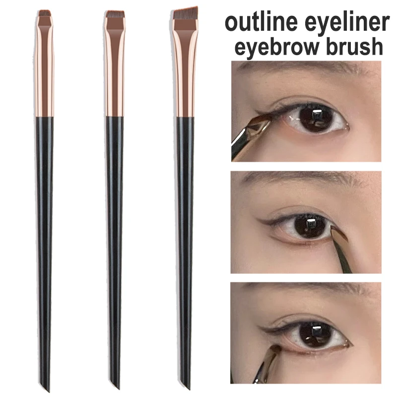 3PCS Eyeliner Eyebrow Makeup Brushes Portable Fiber Hair Angled Brow Contour Fine Eyeliner Brush Professional Cosmetics Tools
3PCS Eyeliner Eyebrow Makeup Brushes Portable Fiber Hair Angled Brow Contour Fine Eyeliner Brush Professional Cosmetics Tools