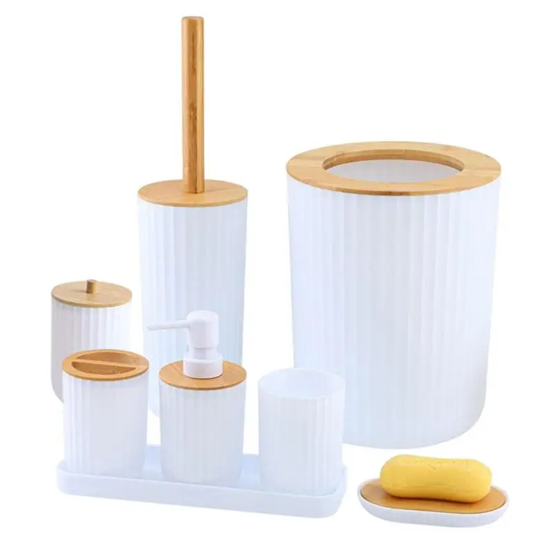 Bathroom Accessory Set Bathroom Collection Set 7 Pieces Bathroom Accessories Set Countertop Vanity Organizer Home Decor 
Bathroom Accessory Set Bathroom Collection Set 7 Pieces Bathroom Accessories Set Countertop Vanity Organizer Home Decor