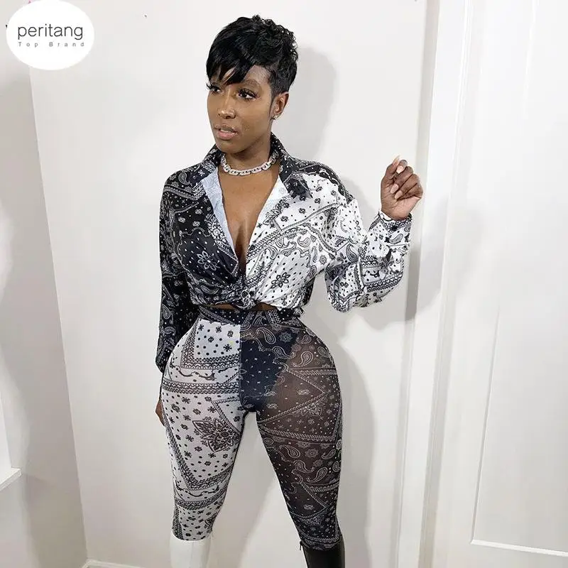 Bandanna Paisley Print Women's Set Streetwear Long Sleeve Blouses Shirts and Shorts Matching Two 2 Piece Set Outfits
Bandanna Paisley Print Women's Set Streetwear Long Sleeve Blouses Shirts and Shorts Matching Two 2 Piece Set Outfits