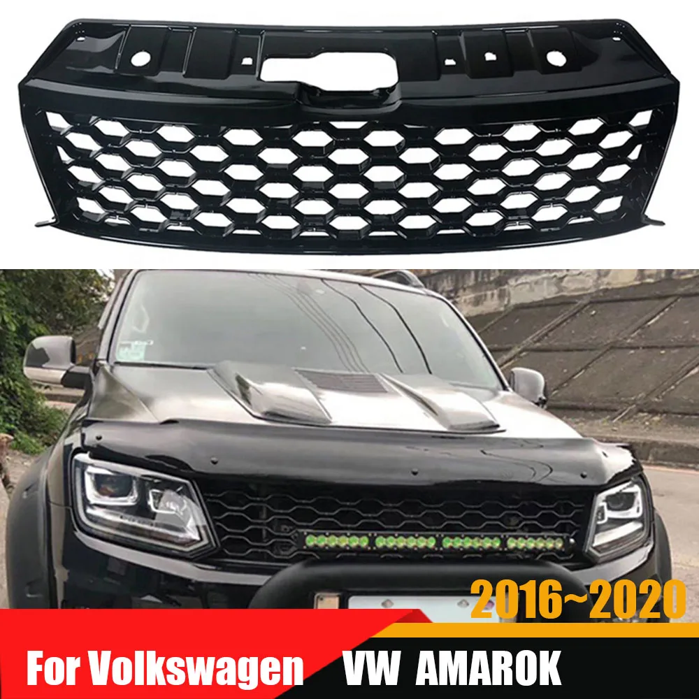 Car Modified Front Racing Grille Upper Bumper Grilles Hood Mesh Cover Grills For Volkswagen VW AMAROK 2016~2020
Car Modified Front Racing Grille Upper Bumper Grilles Hood Mesh Cover Grills For Volkswagen VW AMAROK 2016~2020