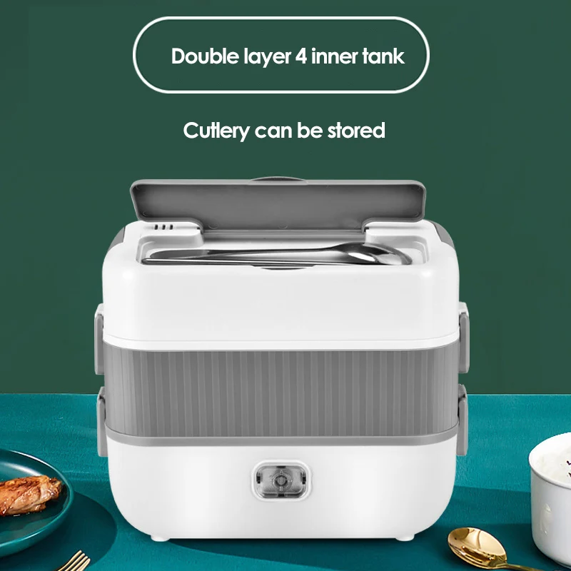 Double Layer Upgraded Electric Lunch Box Self Cooking Heating Portable Food Warmer Lunch Box with Tableware for Home and Office
Double Layer Upgraded Electric Lunch Box Self Cooking Heating Portable Food Warmer Lunch Box with Tableware for Home and Office