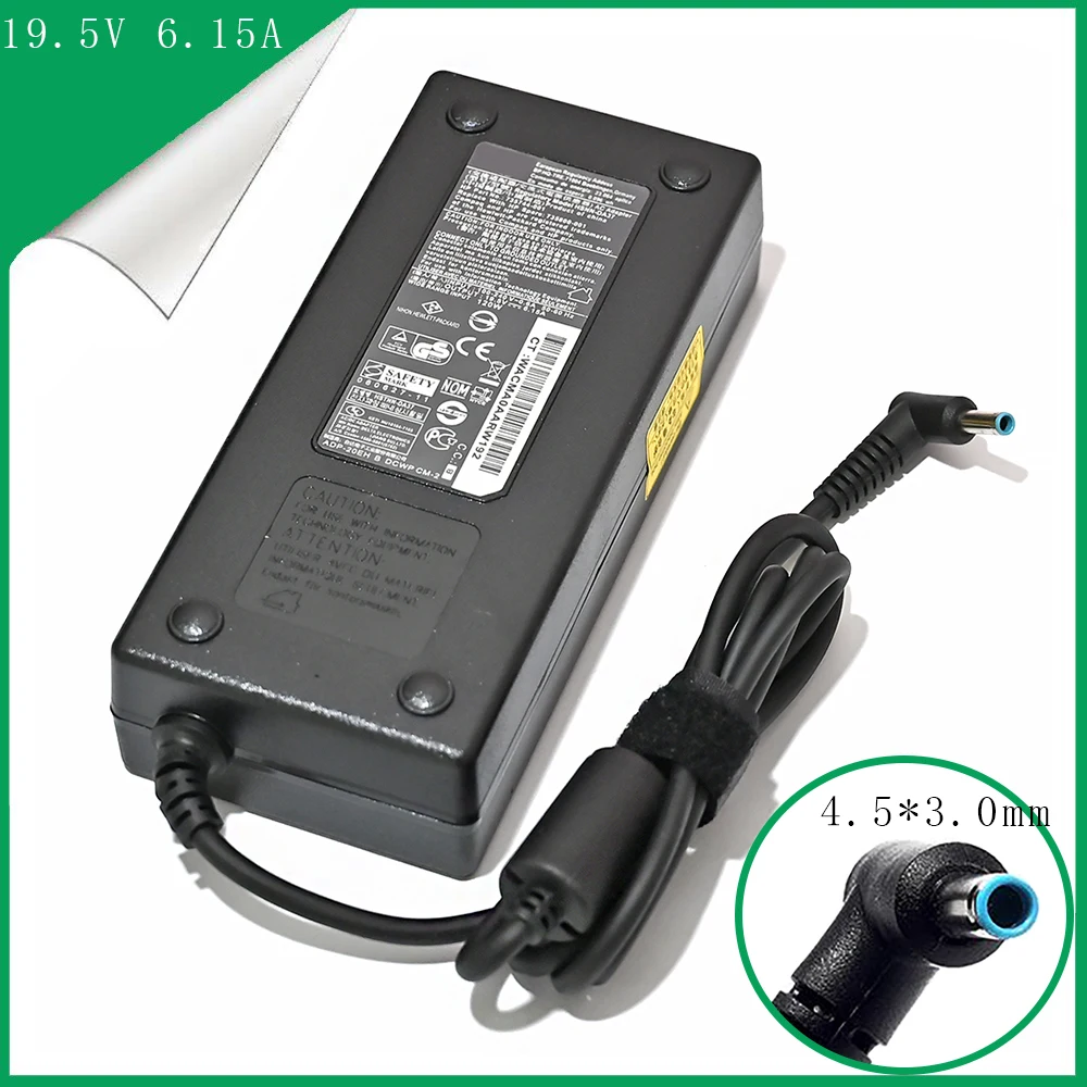 

19.5V 6.15A 120W Ac Power Adapter for Hp Envy Pavilion Touchsmart Sleekbook 15 15t 17 M6 M7 Charger 15 17 Laptop