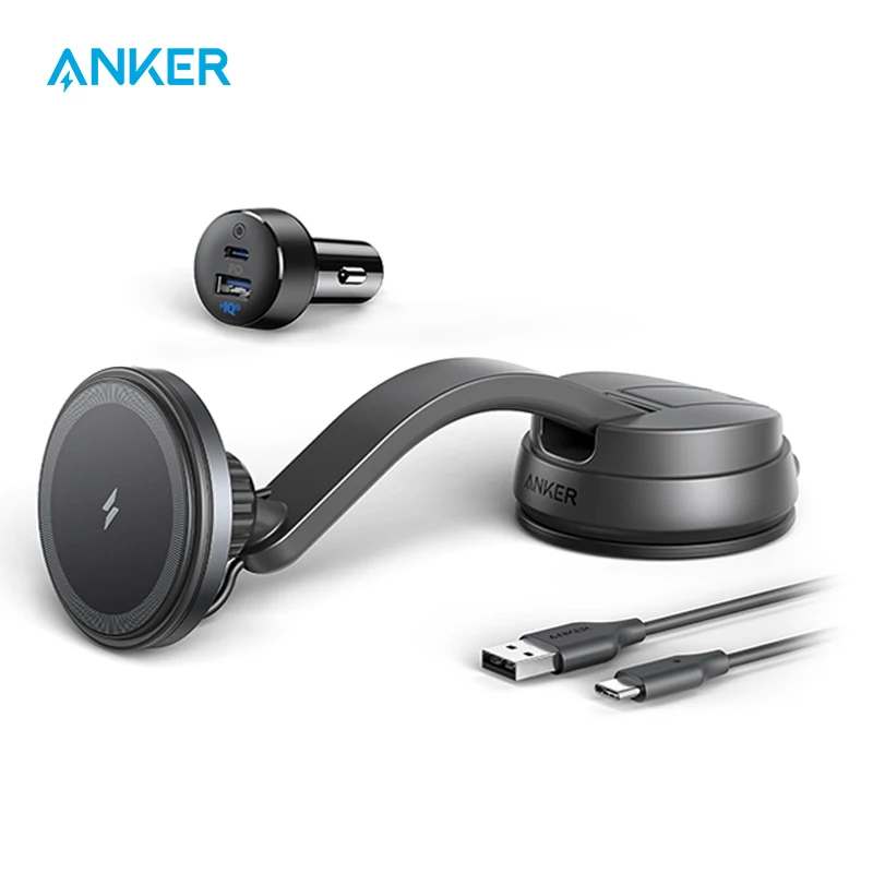 Anker 613 магнитное Беспроводное зарядное устройство (MagGo), автомобильное зарядное устройство с 2 портами USB, автомобильное зарядное устройство, ...
Anker 613 магнитное Беспроводное зарядное устройство (MagGo), автомобильное зарядное устройство с 2 портами USB, автомобильное зарядное устройство, ...