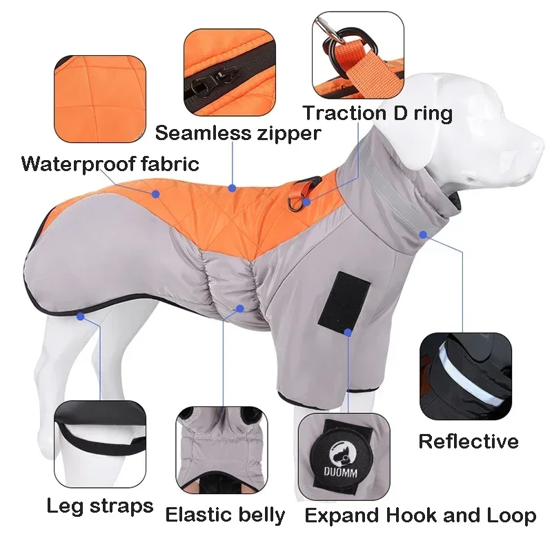 Dog Winter Retriever Pet Thicken for Warm Overalls Dogs Large Jacket Labrador Medium Golden Clothing Costume Waterproof Clothes
Dog Winter Retriever Pet Thicken for Warm Overalls Dogs Large Jacket Labrador Medium Golden Clothing Costume Waterproof Clothes