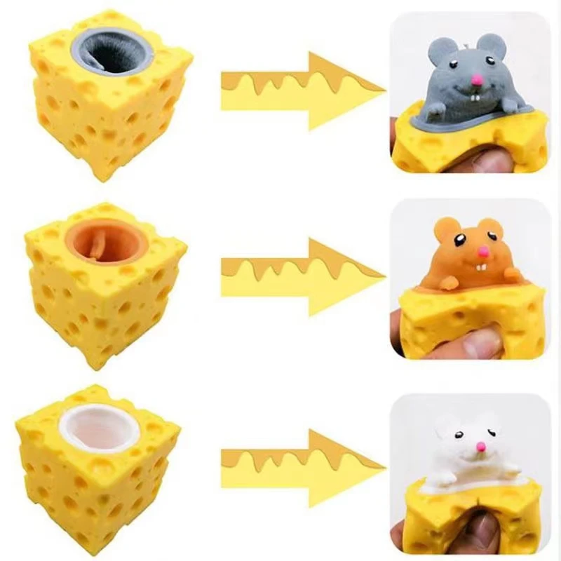 Anti-stress Toy Pop up Funny Mouse and Cheese Block Squeeze Hide and Seek Figures Stress Relief Fidget Toys for Kids Adult
Anti-stress Toy Pop up Funny Mouse and Cheese Block Squeeze Hide and Seek Figures Stress Relief Fidget Toys for Kids Adult