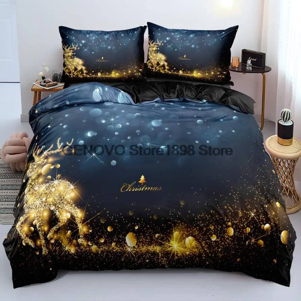 3D Custom Marry Christmas Bedding Sets Comforter/Quilt/Duvet Cover Set King Queen Double 220x240 Size Bedspreads Black Bed Linen
3D Custom Marry Christmas Bedding Sets Comforter/Quilt/Duvet Cover Set King Queen Double 220x240 Size Bedspreads Black Bed Linen
