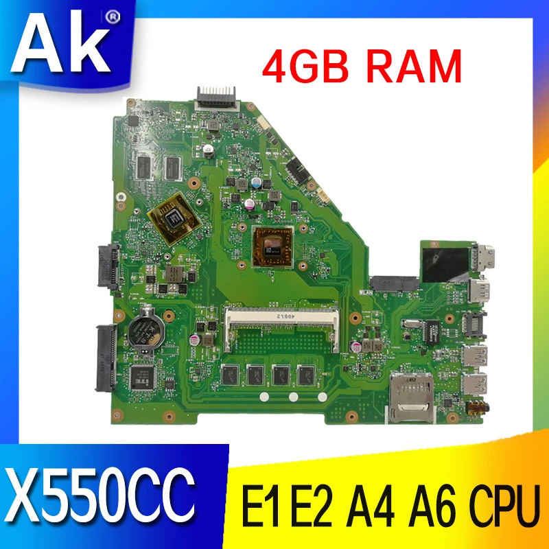 Материнская плата X550CC E1 E2 A4 A6 CPU 4 Гб RAM для ASUS Y581C X550C X552C X550C R510CC X550CC Материнская плата ноутбука
Материнская плата X550CC E1 E2 A4 A6 CPU 4 Гб RAM для ASUS Y581C X550C X552C X550C R510CC X550CC Материнская плата ноутбука