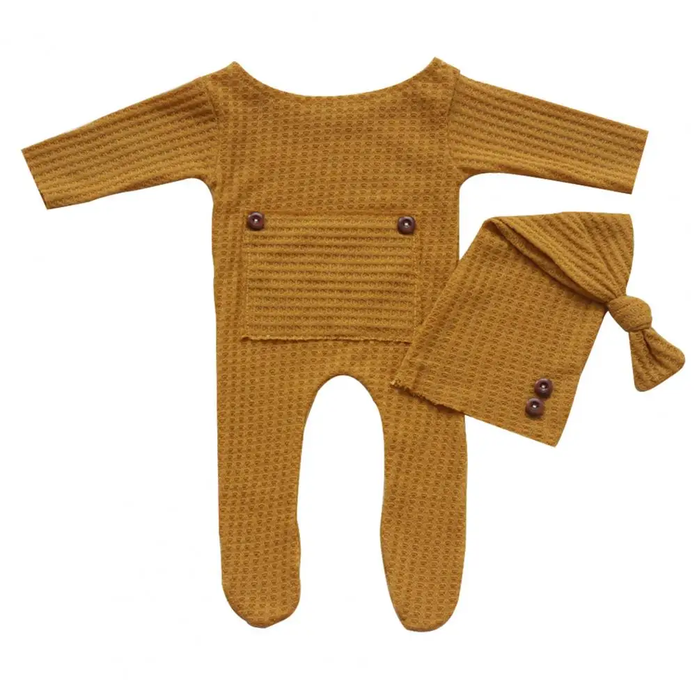 1 Set Durable Baby Bodysuit Washable Photography Clothing Elastic Infant Hat Clothing Suit Stretchable
1 Set Durable Baby Bodysuit Washable Photography Clothing Elastic Infant Hat Clothing Suit Stretchable