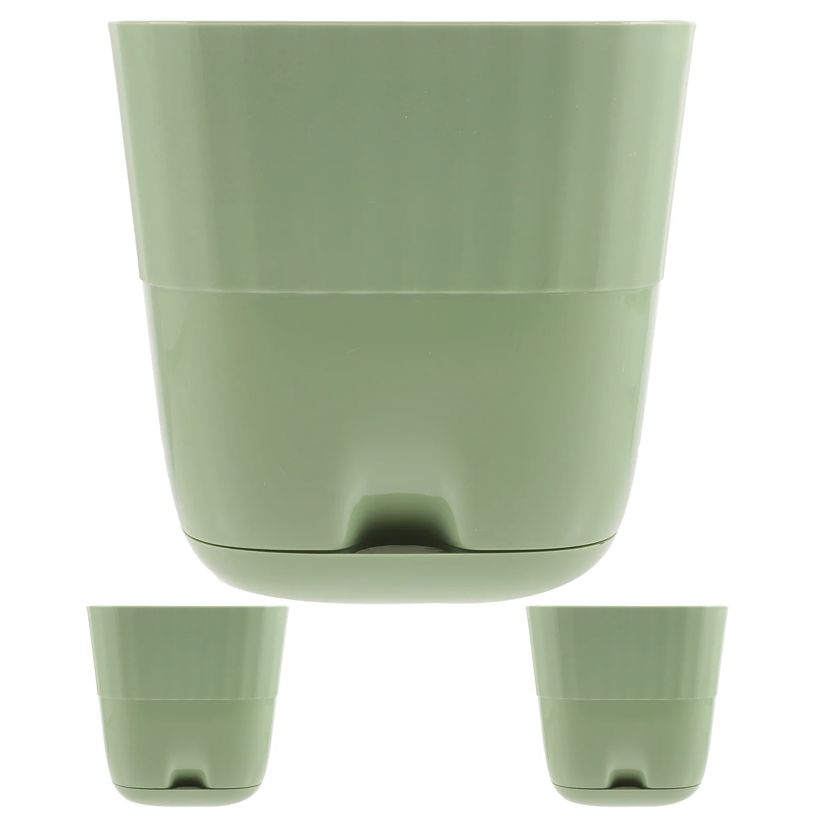

3 Pcs Flower Pot Planter Drainage Plastic Bonsai Pots Outdoor Holes Self Watering Planters Succulent Home Container Office