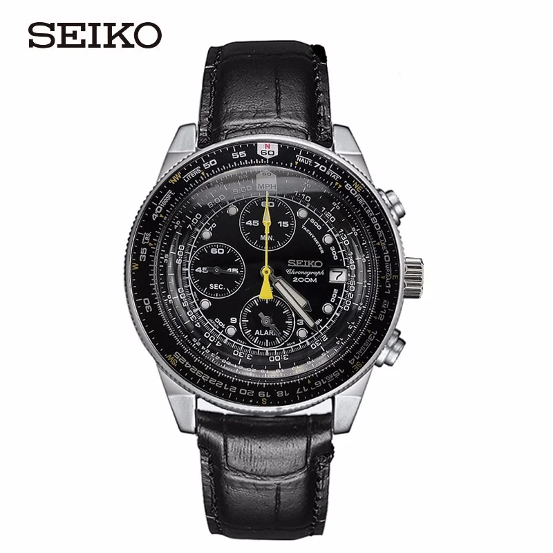 SEIKO Men's Watch 2022 New Stainless Steel and Leather Strap Cool Digital Dial Multifunction Triple Dial Quartz Watch
SEIKO Men's Watch 2022 New Stainless Steel and Leather Strap Cool Digital Dial Multifunction Triple Dial Quartz Watch