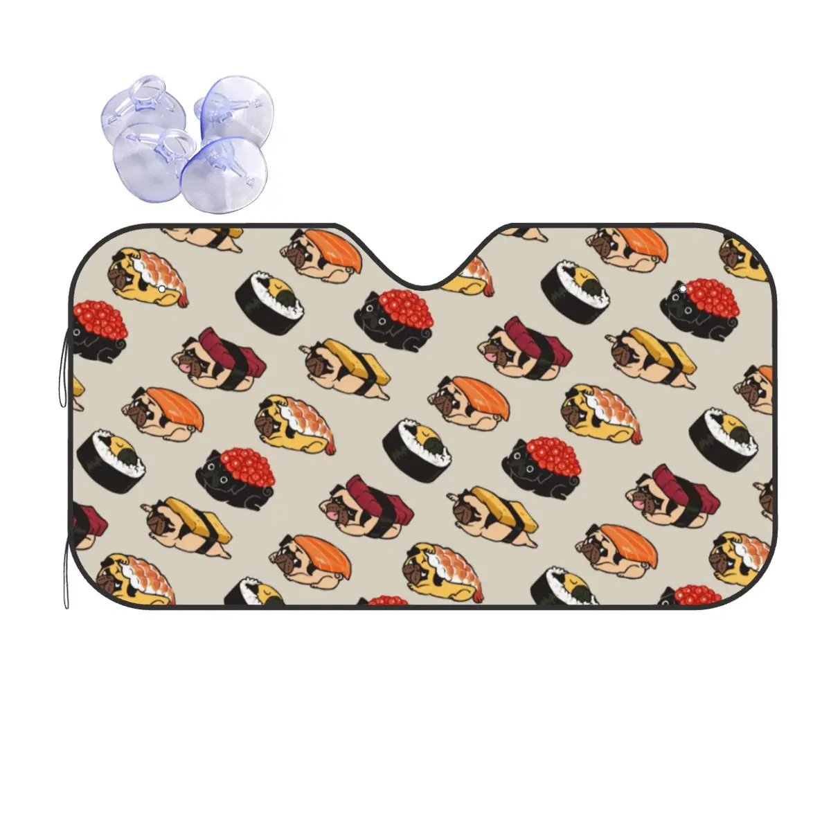 Fun Sushi Pug Peg Dog Vintage Sunshade Windscreen 76x140cm Aluminium Foil Car Window Windscreen Cover Heat Reflector
Fun Sushi Pug Peg Dog Vintage Sunshade Windscreen 76x140cm Aluminium Foil Car Window Windscreen Cover Heat Reflector