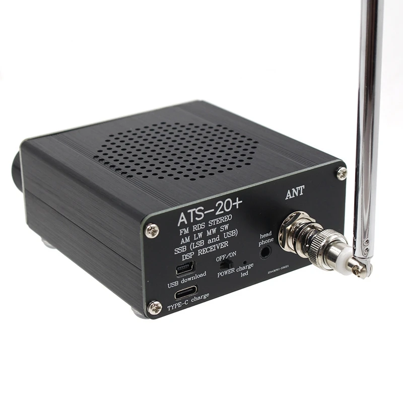 New ATS-20+ Plus ATS20 V2 SI4732 Radio Receiver FM AM (MW & SW) SSB (LSB & USB) With Battery+Antenna+Speaker+Case
New ATS-20+ Plus ATS20 V2 SI4732 Radio Receiver FM AM (MW & SW) SSB (LSB & USB) With Battery+Antenna+Speaker+Case