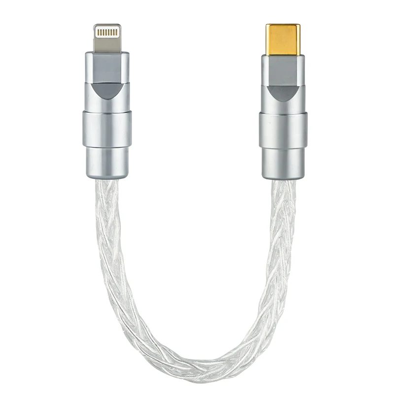 Pure Silver Lightning To Type C Audio Cable Headset Otg Conversion Decoder Amp Mobile Phone Cord
Pure Silver Lightning To Type C Audio Cable Headset Otg Conversion Decoder Amp Mobile Phone Cord