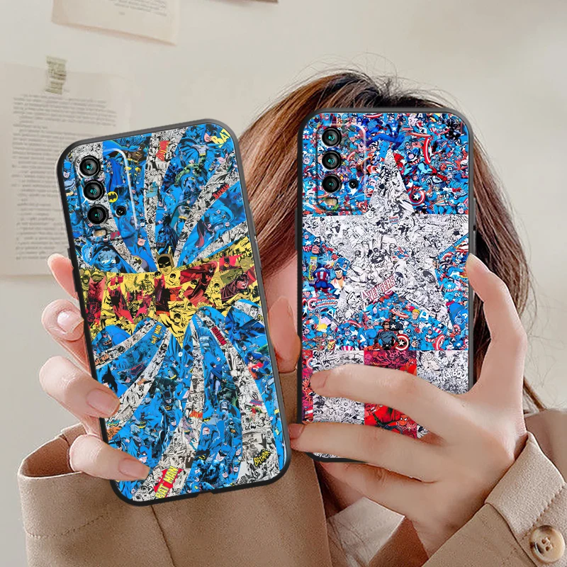 Marvel Comics Phone Case For Xiaomi Redmi 8 8A Note 8 2021 8 8T Pro Funda ShockProof Liquid Silicon Black Silicone Cover TPU
Marvel Comics Phone Case For Xiaomi Redmi 8 8A Note 8 2021 8 8T Pro Funda ShockProof Liquid Silicon Black Silicone Cover TPU