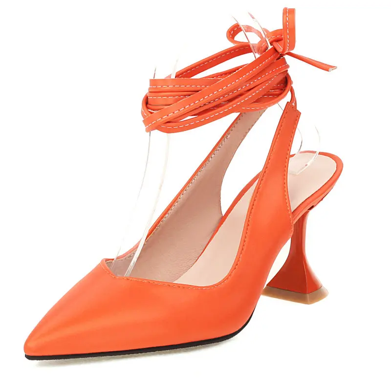 2022 Summer Women Pumps Fashion Lace Up High Heels Office Lady Dress Party Shoes Beige Orange Red Yellow Large Size 43
2022 Summer Women Pumps Fashion Lace Up High Heels Office Lady Dress Party Shoes Beige Orange Red Yellow Large Size 43
