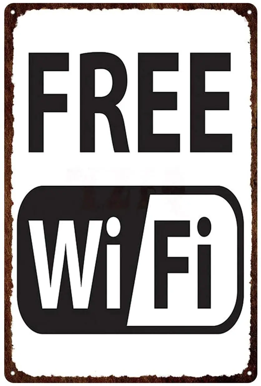 Public Place Metal Tin Sign Wall Art Free Wifi Vintage Iron Plate Poster For Shop Public Wall Decor 12*8 Inch
Public Place Metal Tin Sign Wall Art Free Wifi Vintage Iron Plate Poster For Shop Public Wall Decor 12*8 Inch