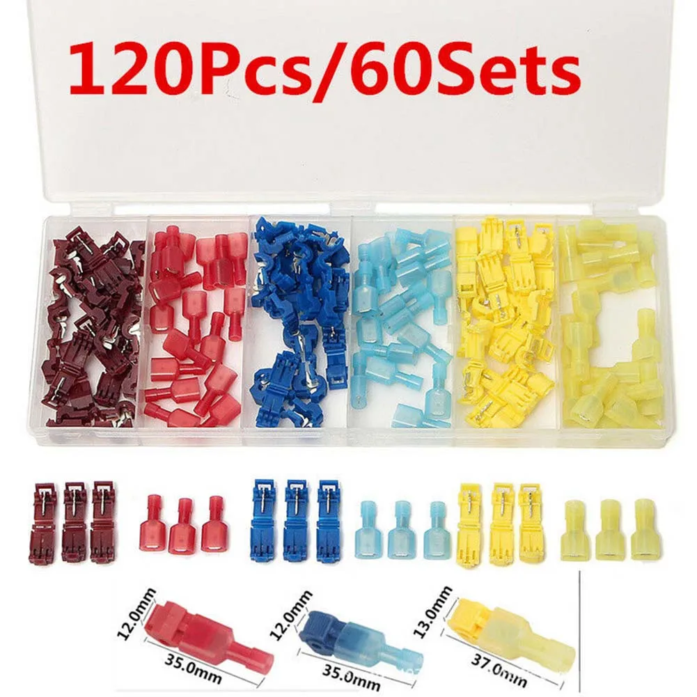 120Pcs/set Durable Gift Hot Practical High quality Set Terminals Car Crimps Electrical Lock Quick Splice Terminals
120Pcs/set Durable Gift Hot Practical High quality Set Terminals Car Crimps Electrical Lock Quick Splice Terminals