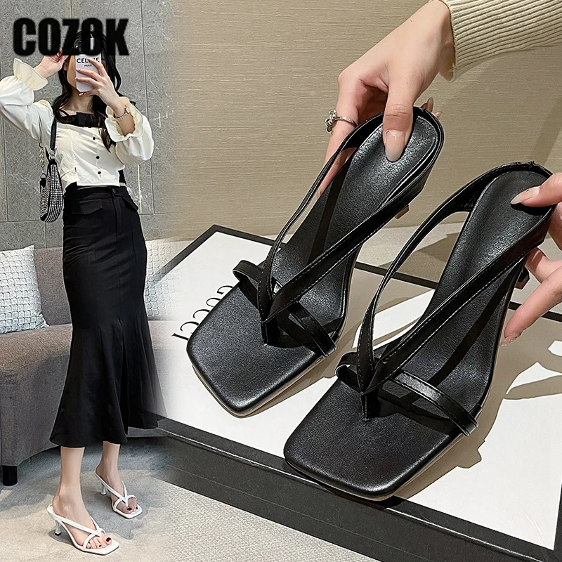 Clip on Mules Slippers Women Square Toe Beach Fashion Open Toe Slides Summer Street High Thin Heel Ladies Shoes Zapatos De Mujer
Clip on Mules Slippers Women Square Toe Beach Fashion Open Toe Slides Summer Street High Thin Heel Ladies Shoes Zapatos De Mujer