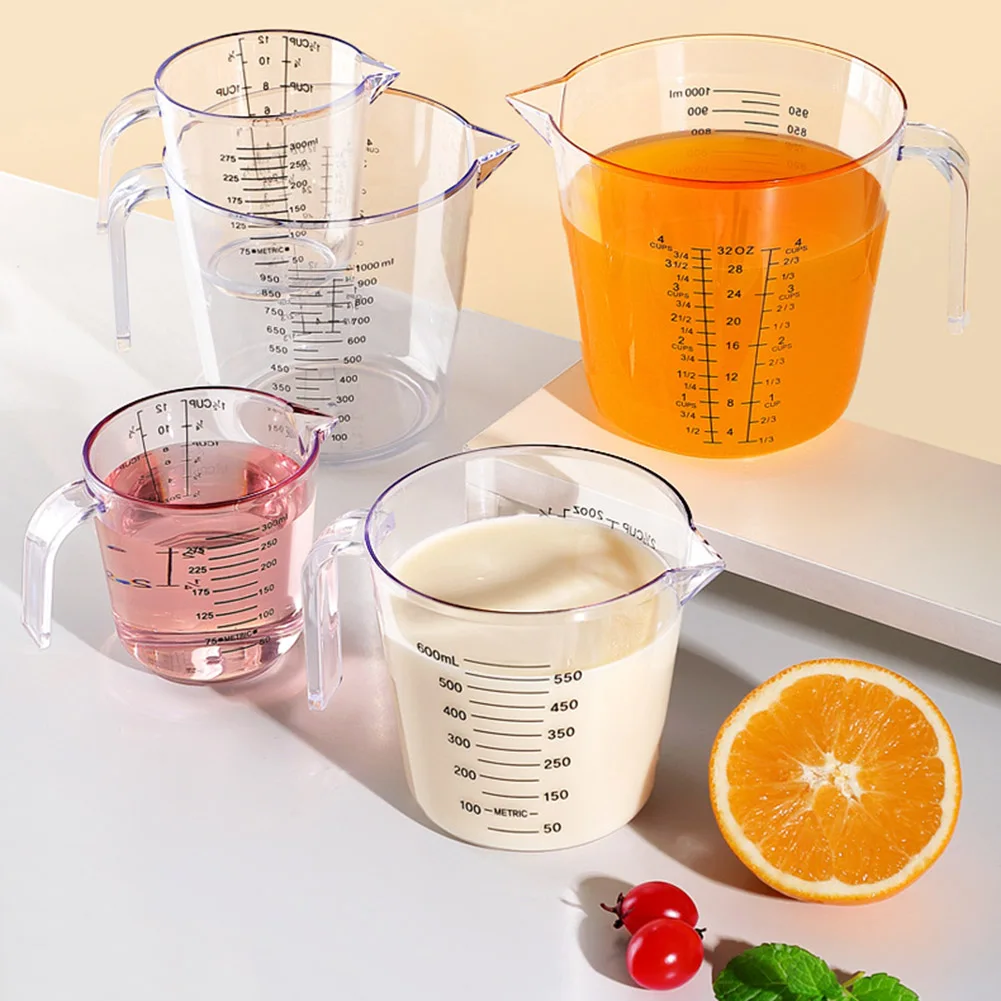 300/600/1000ml Measuring Cup Transparent Baking Mugs Container Transparent Baking Mugs Drinking Container
300/600/1000ml Measuring Cup Transparent Baking Mugs Container Transparent Baking Mugs Drinking Container